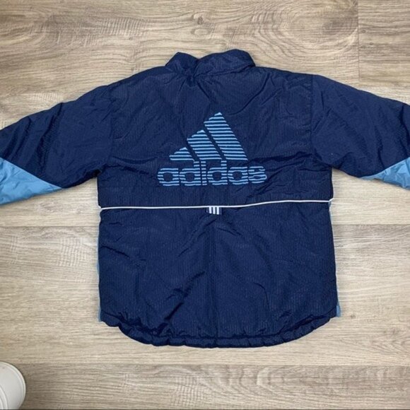 Adidas Blue Bomber Zip Up Jacket - Picture 8 of 9